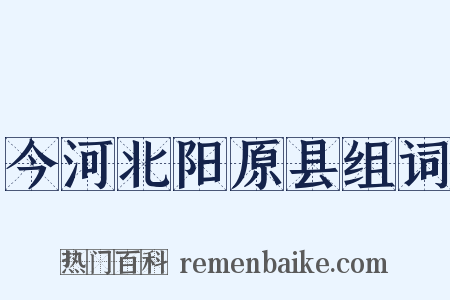 今河北阳原县组词是什么意思的图片